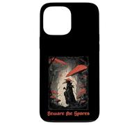 Beware The Spores Dark Gothic Plague Doctor Champignon Champignon Coque pour iPhone 13 Pro Max