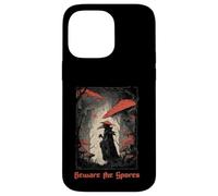 Beware The Spores Dark Gothic Plague Doctor Champignon Champignon Coque pour iPhone 14 Pro Max