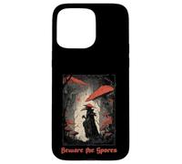 Beware The Spores Dark Gothic Plague Doctor Champignon Champignon Coque pour iPhone 15 Pro Max