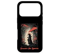 Beware The Spores Dark Gothic Plague Doctor Champignon Champignon Coque pour iPhone 17 Pro