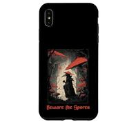 Beware The Spores Dark Gothic Plague Doctor Champignon Champignon Coque pour iPhone XS Max