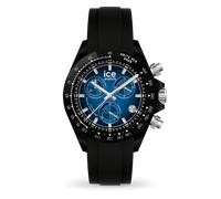 ICE-WATCH - BEWATCH Black Ocean Blue - Montre Bleu et Noire pour Homme avec Bracelet en Silicone - 025628 (41mm)