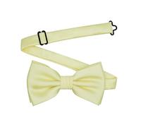 BEWDIO Nœud papillon réglable pour homme, nœud papillon classique pré-noué de couleur unie pour homme, fête de mariage, jaune clair, 4.72''x2.56''
