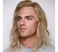 Beweig Perruque longue et raide pour homme - Cheveux synthétiques résistants à la chaleur - Pour un usage quotidien, une fête, un costume d'Halloween