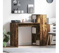 BEWI®Bureau secrétaire,Table d'écriture - Bureau informatique Chêne fumé 108x55x103,5 cm - Bois d'ingénierie FR780436