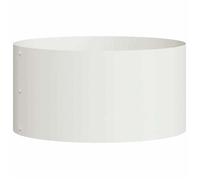 BEWI®Lit surélevé/Cache-pot de jardin - Jardinière bac plantes/fleurs - Blanc 40 x 40 x 20 cm Acier &FR8600058