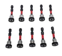 Bewinner 10 Pièces Embout de Réglage de Vis pour Cloison Sèche Magnétique PH2, Embout de Tournevis à Profondeur Réglable avec Collier Magnétique en Aluminium Amovible pour un Positionnement Précis