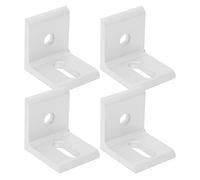 Bewinner 10 Pièces Support d'Angle à Angle Droit 90 ° en Aluminium en Forme de L, Taille 2020/3030/4040, Fixations Industrielles et Matériel pour Meubles de Bricolage, Connexion d'étagère (3030