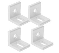 Bewinner 10 Pièces Support d'Angle à Angle Droit 90 ° en Aluminium en Forme de L, Taille 2020/3030/4040, Fixations Industrielles et Matériel pour Meubles de Bricolage, Connexion d'étagère (2020
