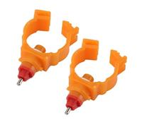 Bewinner 100 Pièces Fontaines à Boire de Mamelon de Poulet, Mamelons d'abreuvoir d'eau de Volaille en ABS à Baïonnette à Ressort G3/4-connexion Rapide, Anti-Fuite, Durable pour Poulailler de Ferme