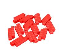 Bewinner 12PCS RC Course Barrière Drift Road Clôture Rouge | Clôture de piste de voiture télécommandée, parcours de course à la dérive, jeu créatif, enfants, plastique léger,