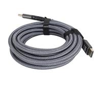 Bewinner 16,4 Ft Câble DisplayPort 2.1 40Gbps 16K 30Hz | Bande passante ultra élevée, cordon tressé triple blindage, connecteurs plaqués or, VRR DSC eARC, liaison TV pour moniteur PC