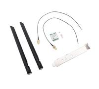 Bewinner 1800 Mbps WiFi6 RTL8852BE Carte de Réseau Fil, Double Bande 2,4 GHz et 5 GHz BT 5.2, MU-Mimo, / 11, Compatible (Support d'antennes externes)