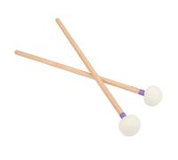 Bewinner 2 Pièces Maillet de Tambour en Feutre Manche en Bois (PURPLE) | Maillets à pointe en feutre, ensemble d\'accessoires de percussion, poignée en bois d\'érable, jeu à deux mains, transport