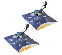 Bewinner 2 Pièces Modèle de Phase Lunaire DIY Kit D'Enseignement | Ensemble d’assemblage éducatif pour enfants, outil d’apprentissage de la physique, cadeau STEM en oordination