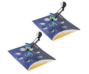 Bewinner 2 Pièces Modèle de Phase Lunaire DIY Kit D'Enseignement | Ensemble d’assemblage éducatif pour enfants, outil d’apprentissage de la physique, cadeau STEM en oordination