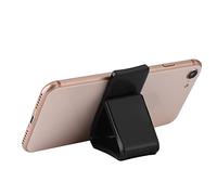 Bewinner 2 Pièces Tampon de Gel en Caoutchouc Nano Collant Fort pour Support de Téléphone de Voiture, Coussin de Montage Antidérapant Réutilisable Universel, Noir, 5,9x1,2x0,2 Pouces/3,15 Pouces