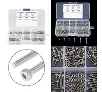 Bewinner 210pcs M2 Inox Hexagonales Vis à Douille Écrous Assortiment Kit | Ensemble de fixations industrielles, matériel résistant à la corrosion, boîte de rangement compacte, mini vis métriques