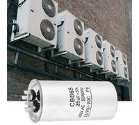 Bewinner 25uF 450V CBB65 Condensateur de Démarrage pour Moteurs à Courant | Composant de démarrage du moteur, coque ronde en aluminium, construction durable, pièce de rechange CVC, tolérance de 5 %.