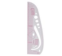 Bewinner 3245 Règle de Tailleur, Règle Courbe Française en Plastique Transparent de Haute Précision pour la Couture, la Conception de Costumes, la Fabrication de Patrons et le Classement des Vêtements