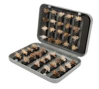 Bewinner 40pcs Leurres de Pêche à la Mouche avec Hameçons, Acier à Haute