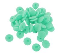 Bewinner 50 Pièces Housse en éponge pour écouteurs Empêchent les Fuites Sonores pour les Tablettes MP3 MP4 écouteurs, Remplacement de Coussinet D'écouteurs de 15mm pour les Amateurs de Musique (GREEN)