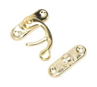 Bewinner 50 Sets Antique Hook Hasp Iron Horn Lock Latch for Wood Box | Fixation de matériel Vintage, boîtes à bijoux DIY, coffres décoratifs en bois, fer résistant à la rouille, vis incluses