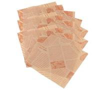 Bewinner 500 Feuilles de Papier d'emballage pour Résistant à la Graisse, Doublure de Panier Alimentaire Antiadhésive pour la Friture et la Pâtisserie, Motif imprimé Journal Couleur Peau de Vache (#1)