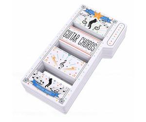 Bewinner 56 Pièces Cartes D'Accords de Guitare pour Débutants | Tableau des doigtés, système de touches à six couleurs, carte flash portable, plastification double face, aide à la théorie
