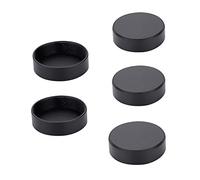 Bewinner 5pcs Bouchons d'objectif arrière en métal, diamètre 25mm C Monture caméra arrière Bouchon d'objectif pour lentilles de télévision en Circuit fermé, Noir(Noir)