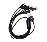 Bewinner 6 en 1 Câble de Charge USB A vers USB C Séparateur 0,5m | Port de synchronisation de données, charge simultanée de six appareils, voyage à domicile, gaine en PVC anti-enchevêtrement