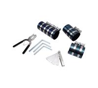 Bewinner 6 Pièces Kit Outil Compresseur de Segment de Piston pour Moteur | Extenseur d\'anneau réglable, corps en acier à ressort, jauge de finition chromée, reconstruction du cylindre, résistant à