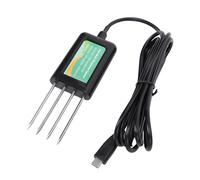 Bewinner 8 dans 1 Capteur NPK du Sol, Compteur d'humidité du Sol pour les Plantes, IP68 Testeur de Température de la Température d'humidité Nutritive IP68 PHE avec Connexion de Type C