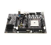 Bewinner A55 Carte mère pour ordinateur de bureau, support de petite taille, double cœur Quad Core DDR3 1066/1333/1600, carte réseau SATA2.0 avec VGA + interface de sortie vidéo DVI