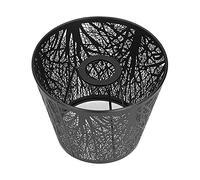 Bewinner Abat-jour en Forme d'arbre en Fer forgé E27, Mini Abat-jour pour Lampe de Table, Décoration de Chevet de Chambre à Coucher, Motif de Forêt sculpté, gravé au, Noir, Diamètre Inférieur de