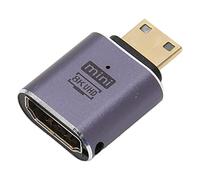 Bewinner Adaptateur 8K 60Hz 4K 120Hz, Transfert Haute Vitesse Mâle vers Femelle, Lumière LED, Alliage D'aluminium, pour Moniteurs, Téléviseurs, Projecteurs, Ordinateurs