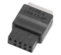 Bewinner Adaptateur 9 Broches Mâle vers Type E Femelle, Convertisseur Durable en PVC 480Mbps pour Boîtiers PC avec Panneau Avant de Type E pour OS X,