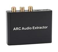 Bewinner Adaptateur Arc vers, Convertisseur D'extracteur Arc, Sortie Arc vers Optique/coaxiale//3,5 Mm/Stéréo, Sortie Stéréo Casque 3,5 Mm, Réduction du Bruit et Mise en Sourdine