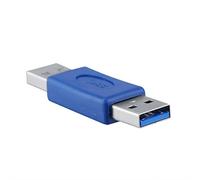 Bewinner Adaptateur Coupleur USB 3.0 Type A Mâle vers Mâle, Connecteur Changeur de Genre pour Rallonger Les Câbles, Rétrocompatible avec USB 2.0/1.1, Bleu