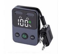 Bewinner Adaptateur d'avion émetteur Récepteur Bluetooth avec Affichage LED pour 2 écouteurs, Adaptateur Audio sans Fil Bluetooth 5.3 pour Haut-Parleur de Voiture, Maison, Voyage