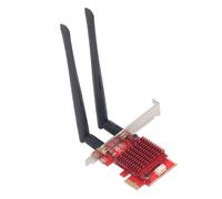 Bewinner Adaptateur de Carte Réseau Fil, Carte Ethernet PCIE Tri-Bande 8774 Mbps WiFi7 pour 11, Prise en Charge 2,4 G 574 Mbps, 5,8 G 2400 Mbps, 6G 5800 Mbps