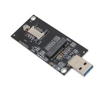 Bewinner Adaptateur de Module WWAN 4G 5G avec Emplacement SIM, Adaptateur Réseau Ethernet, M.2 KeyB vers USB3.0 pour, Wince, OS X (2 antennes)