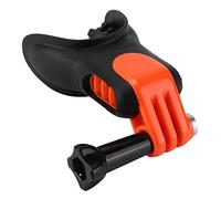 Bewinner Adaptateur de Support D'embout de Morsure de Surf, Support de Bouche Universel pour Caméra d'action avec Flotteur de Canal d'air et Lanière de Cou pour Le Surf, Le Kayak, Le