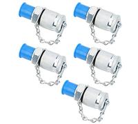 Bewinner Adaptateur de Test Hydraulique 5 Pièces PT/PPT NPT1/4 Connecteurs de Couplage de Test de Filetage pour la Mesure de la Pression, Adaptateurs de Système Hydraulique Haute Pression, Acier au
