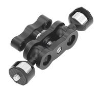 Bewinner Adaptateur de Tête de Balle Double 1/4, Monture de Caméra à Bras de Frottement Magique de Crabe Araignée, Appareil Photo à Bras Magique en Aluminium, Rotatif à 360 Degrés pour