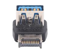 Bewinner Adaptateur de Type E USB3.2 à 90 DegréS, Vitesse de 10 Gbit/S, Transmission de Signal Perte, Conception Compacte, Matériau ABS Durable, Compatible avec la Plupart des Cartes (PH741a)
