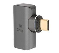 Bewinner Adaptateur Magnétique de Type C vers USB 3.1 24 Broches, Adaptateur à Angle Droit 8K 60 Hz 4K HDR pour Ordinateur Portable, Tablette, TV, Plug and Play, Boîtier en Alliage d'aluminium