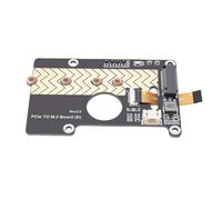 Bewinner Adaptateur PCIe vers M.2 pour 5, Vitesse de Transfert de 8 Gbit/s, Carte d'extension d'interface PCIe 16 Broches, Prise en Charge de Démarrage SSD NVMe pour M.2 2280/2260/2242/2230