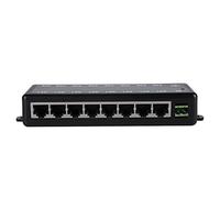 Bewinner Adaptateur PoE Passif DC12V-48V, Injecteur Power Over Ethernet à 8 Interfaces pour Caméras IP, Compatible IEEE802.3af/at, Module d'alimentation 15A