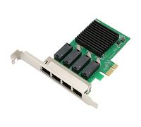 Bewinner Adaptateur Réseau PCI Express, Carte Ethernet Gigabit 10 100 1000 Mbps, Contrôleur LAN RJ45 4 Ports, Adaptateur WiFi PCIE Gigabit Carte Réseau NIC pour Système D'exploitation